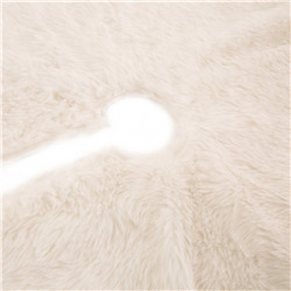 Glitzhome Glitzhome 48"D White Plush Christmas Tree Skirt