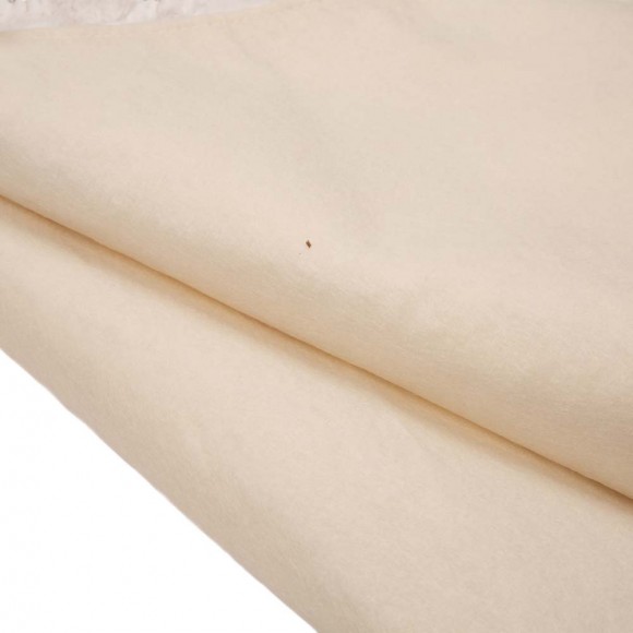 Glitzhome Glitzhome 48"D White Plush With Snowflake Christmas Tree Skirt