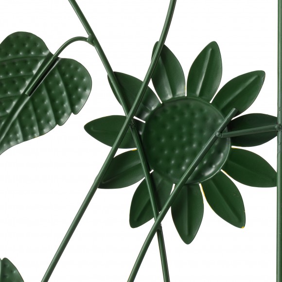 Glitzhome Glitzhome 48"H Metal Sunflowers Garden Trellis Garden Stakes (KD)