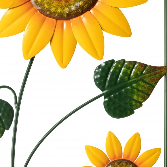 Glitzhome Glitzhome 48"H Metal Sunflowers Garden Trellis Garden Stakes (KD)