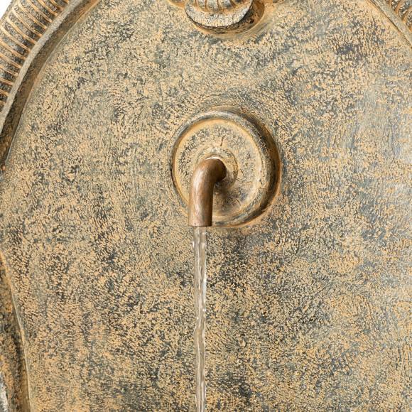 Glitzhome Glitzhome 49.25"H Oversized Antique European Style Faux Granite Sculptural Multi-tiered Pedestal Polyresin Outdoor Floor Fountain With Pump And LED Light (KD)