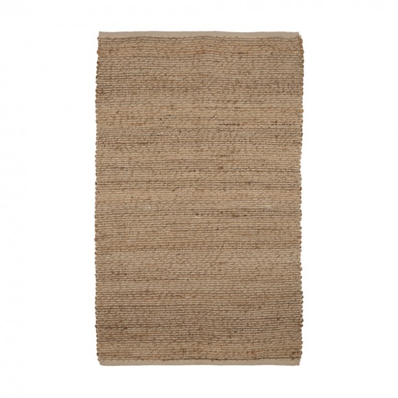 glitzhome Glitzhome 5.1'Lx3'W Handcrafted Woven Beige Heavy Premium Wool Area Rug