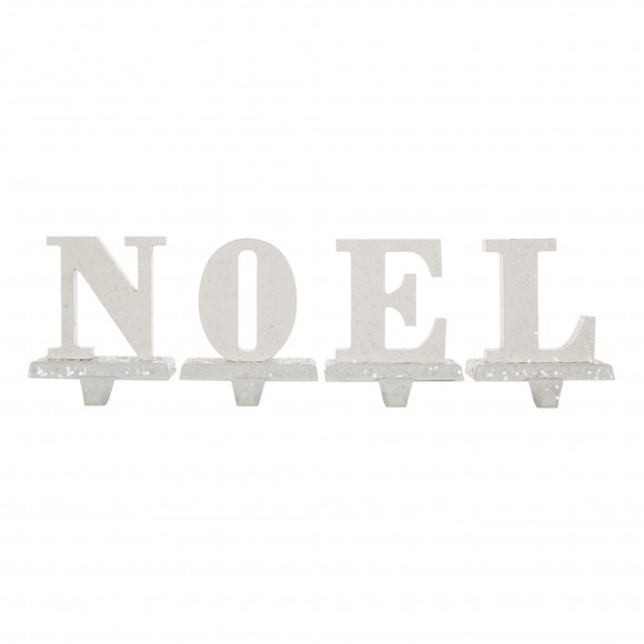 glitzhome Glitzhome 5.91“H "NOEL" Stocking Holder Set