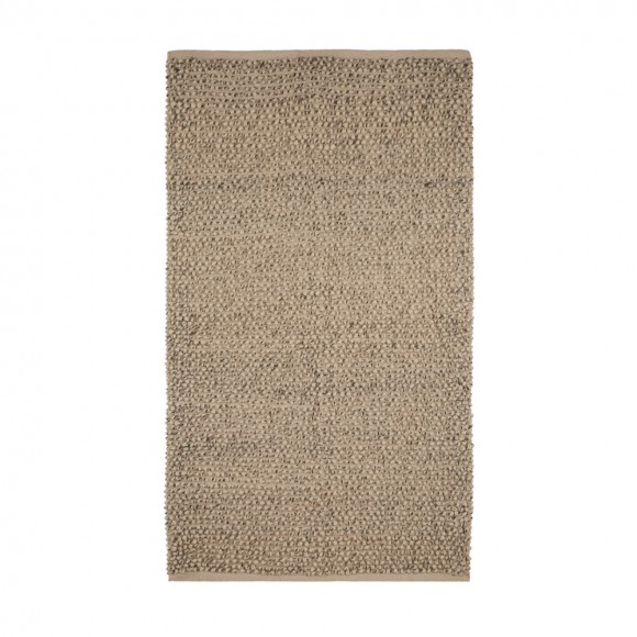 glitzhome Glitzhome 5'Lx3'W Handcrafted Woven Beige Heavy Premium Wool Area Rug