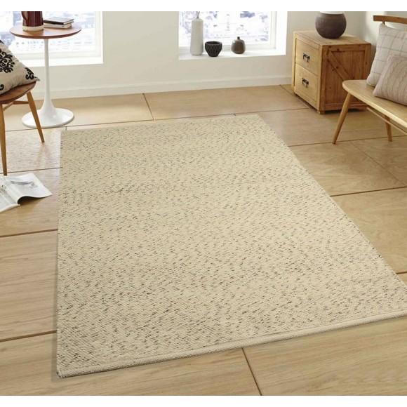 Glitzhome Glitzhome 5'Lx3'W Handcrafted Woven Classic Argyle Pattern Heavy Premium Wool Area Rug