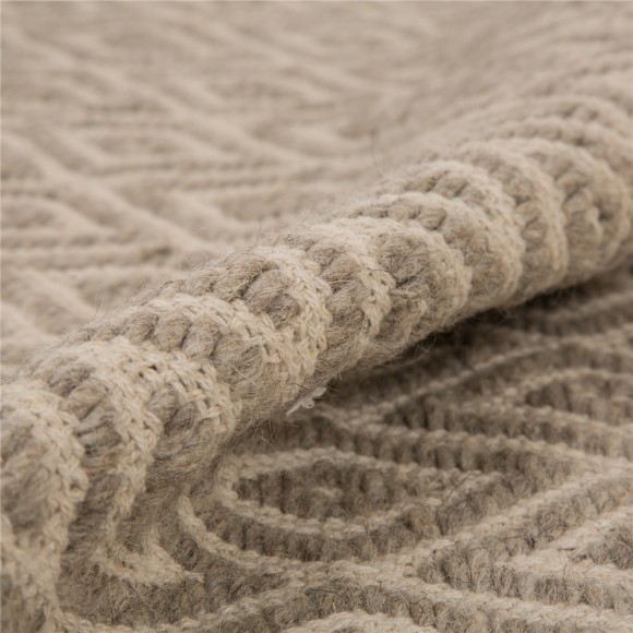 Glitzhome Glitzhome 5'Lx3'W Handcrafted Woven Classic Argyle Pattern Heavy Premium Wool Area Rug