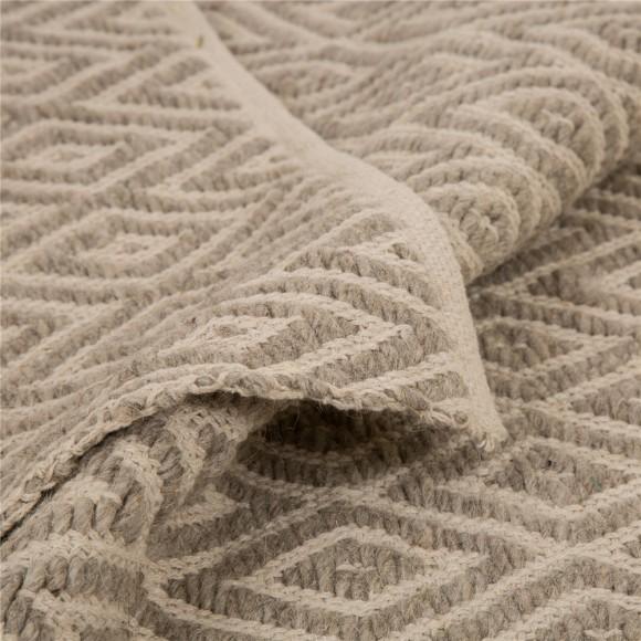 Glitzhome Glitzhome 5'Lx3'W Handcrafted Woven Classic Argyle Pattern Heavy Premium Wool Area Rug