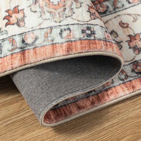 Glitzhome Glitzhome 5" X 8"Oriental Red/ Ivory Area Rugs