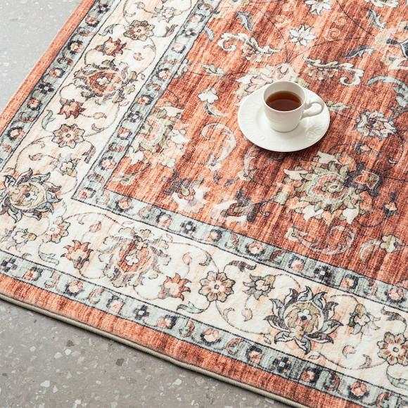 Glitzhome Glitzhome 5" X 8"Oriental Red/ Ivory Area Rugs