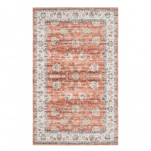 glitzhome Glitzhome 5" x 8"Oriental Red/ Ivory Area Rugs