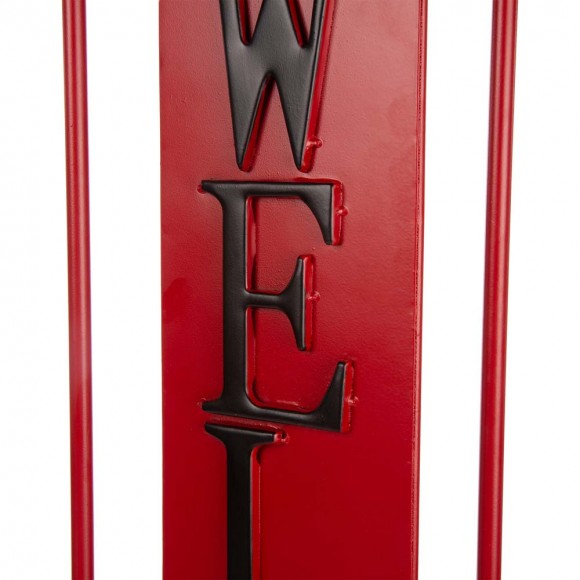 Glitzhome Glitzhome 50.25''H Reversible Metal "WELCOME"/Chalkboard Greeting Porch Sign (KD)