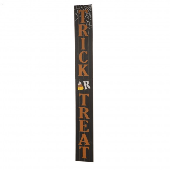glitzhome Glitzhome 59.68"H Wooden Trick Or Treat Porch Sign (KD)