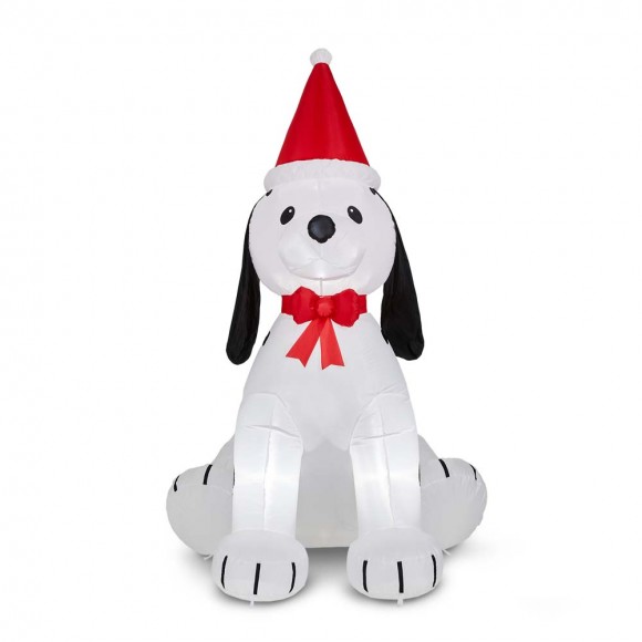 glitzhome Glitzhome 6 ft Lighted Inflatable Puppy Dog Décor
