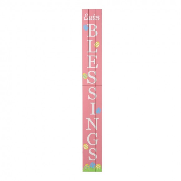 glitzhome Glitzhome 60"H "Easter BLESSINGS" Wooden Porch Sign
