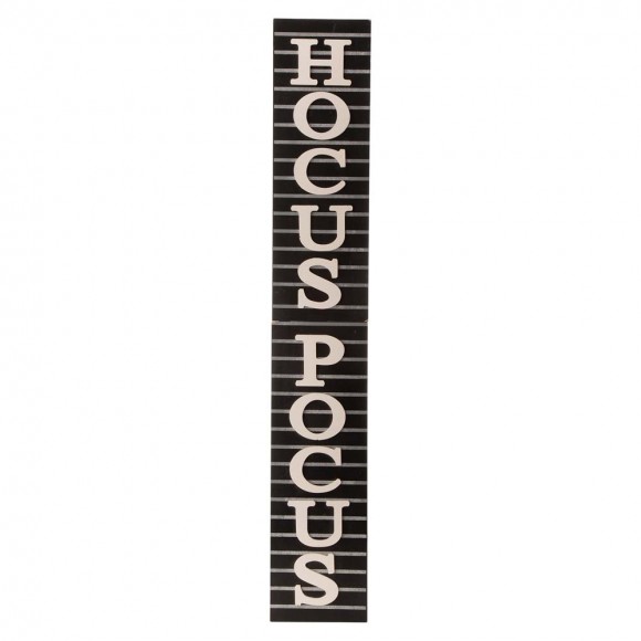glitzhome Glitzhome 60"H Halloween Wooden Hocus?Pocus Standing Porch Sign or Hanging Decor (KD Two Function)