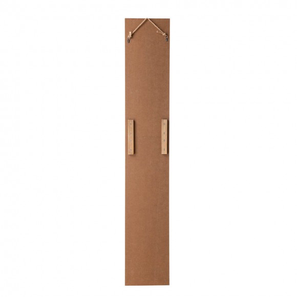 Glitzhome Glitzhome 60"H Wooden Brown WELCOME Porch Sign With 4 Interchangeable Wreathes（Spring/Patriotic/Fall/Christmas）