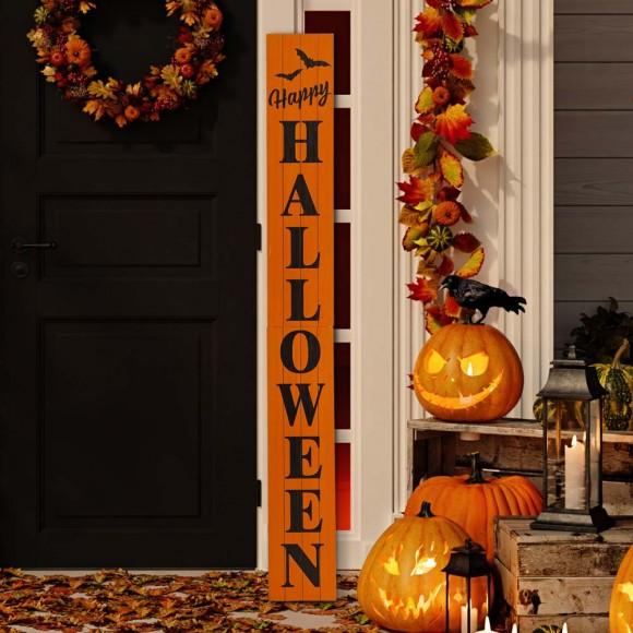 Glitzhome Glitzhome 60"H Wooden "Happy HALLOWEEN" Porch Sign Board