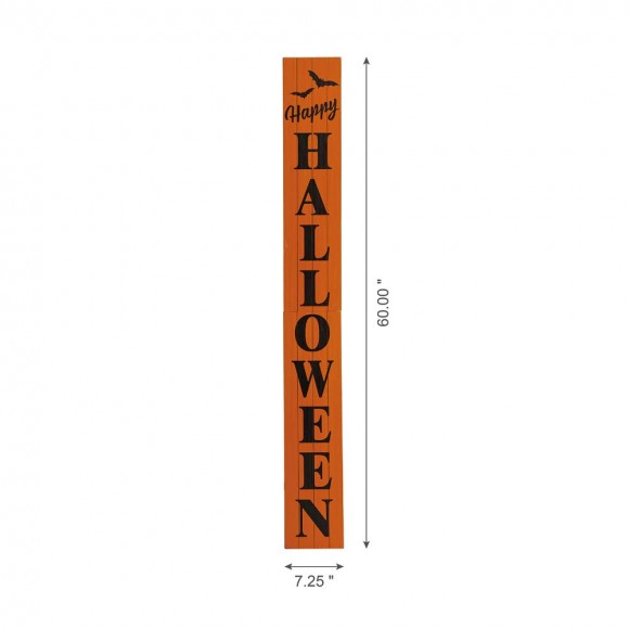 Glitzhome Glitzhome 60"H Wooden "Happy HALLOWEEN" Porch Sign Board