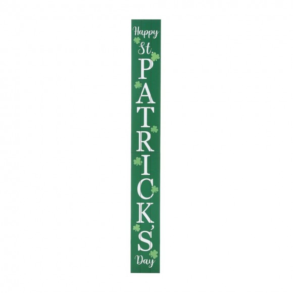glitzhome Glitzhome 60"H Wooden "Happy St. Patrick's Day" Porch Sign