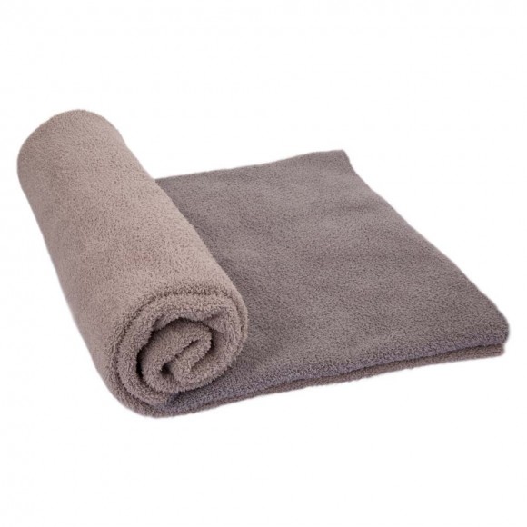 Glitzhome Glitzhome 60"L*50"W Knitted Polyester Feather Yarn Tricolor Throw Blanket 965g