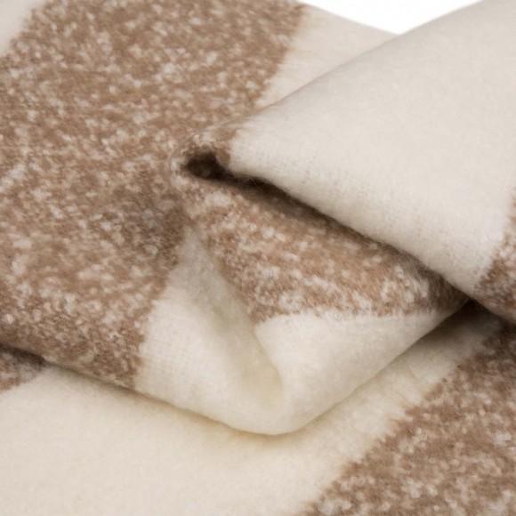 Glitzhome Glitzhome 60"L*50"W Woven Acrylic Gray Striped Jacquard Throw 780g