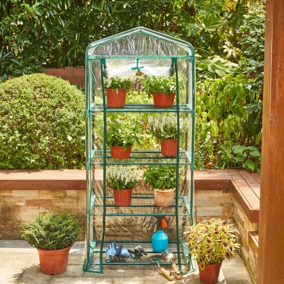 Glitzhome Glitzhome 61"H 4 Layers Mini PVC Greenhouse