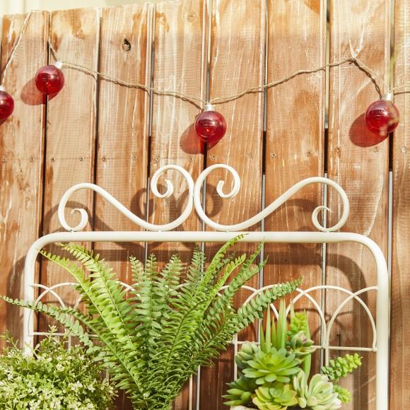 Glitzhome Glitzhome 68"H 3-Tiered Black Metal Shelf Planter Stands