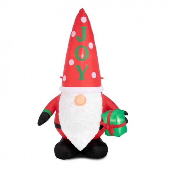 glitzhome Glitzhome 6FT Lighted Inflatable Gnome Decor