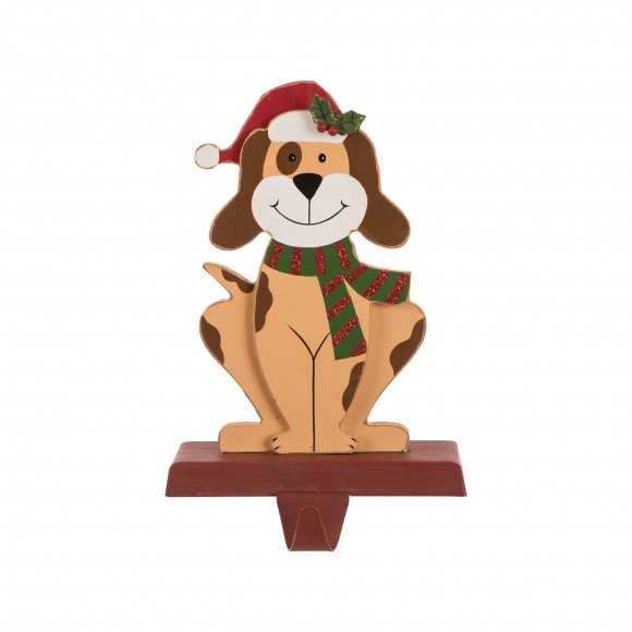 glitzhome Glitzhome 7.50"H Wooden/Metal Dog Stocking Holder