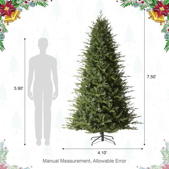 Glitzhome Glitzhome 7.5ft Green Slim Fir Artificial Christmas Tree