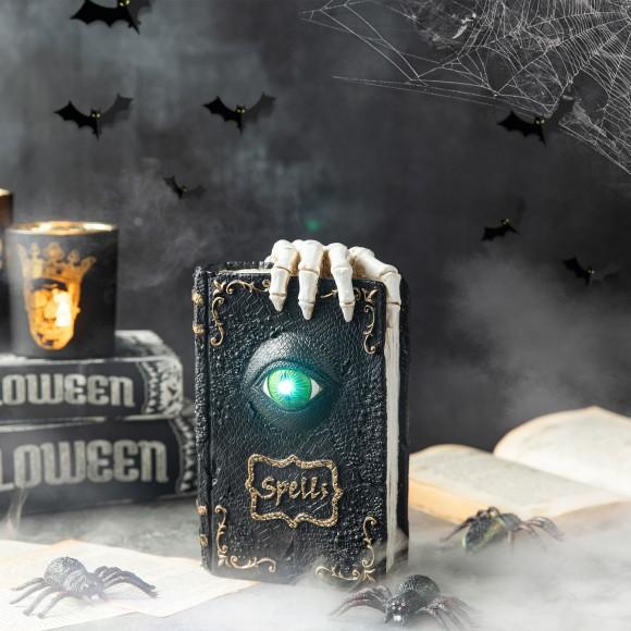 Glitzhome Glitzhome 7.75"H Halloween Lighted Ghostbuster Resin Book