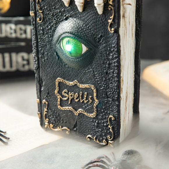 Glitzhome Glitzhome 7.75"H Halloween Lighted Ghostbuster Resin Book