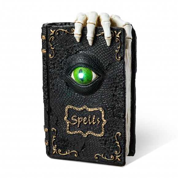 glitzhome Glitzhome 7.75"H Halloween Lighted Ghostbuster Resin Book