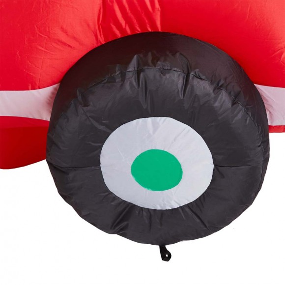 Glitzhome Glitzhome 7 Ft Lighted Inflatable Santa In Truck Décor
