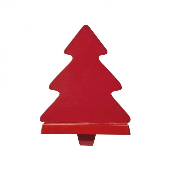 Glitzhome Glitzhome 7"H Wooden Christmas Cardinal Stocking Holders Set Of 2