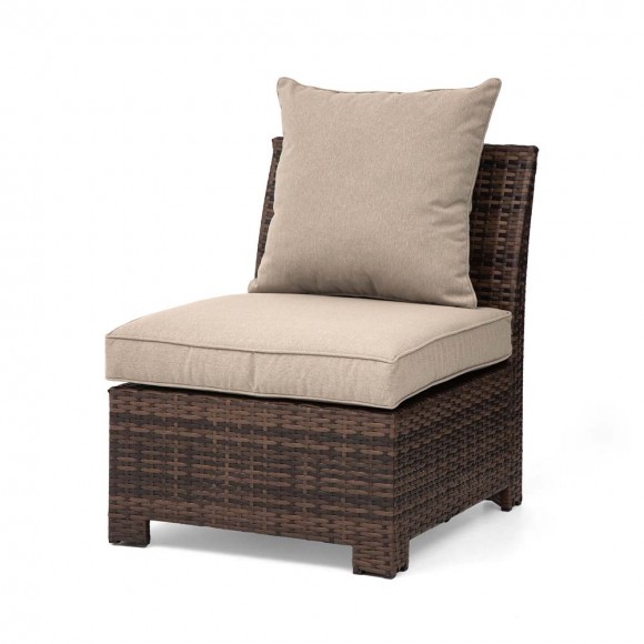 Glitzhome Glitzhome 7-Piece Outdoor Patio All-Weather Brown Wicker Sectional Sofa Set