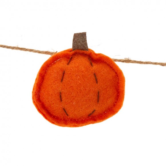 Glitzhome Glitzhome 72"L Fall Fabric Gnomes Garland