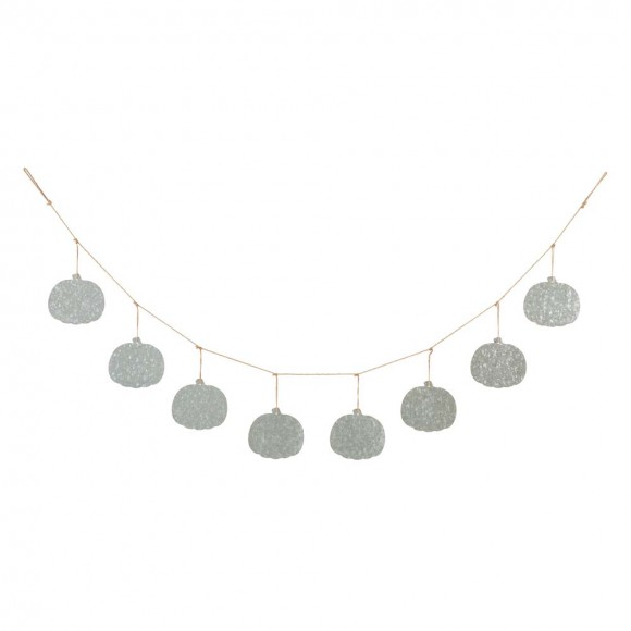 Glitzhome Glitzhome 72"L Halloween Metal Pumpkins Garland