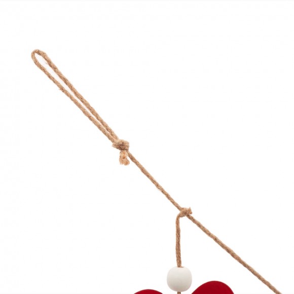 Glitzhome Glitzhome 72"L Valentine's Wooden/Metal Heart Garland