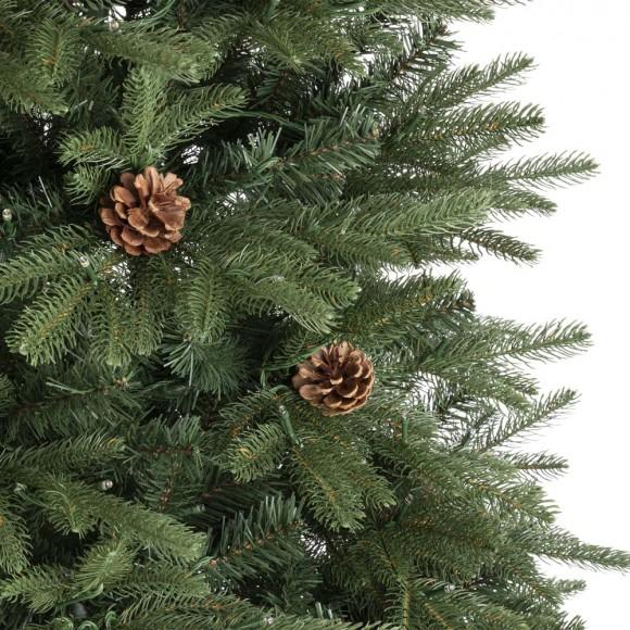 Glitzhome Glitzhome 7ft Pre-Lit Green Fir Artificial Christmas Tree With 500 LED Lights