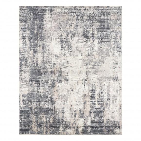 glitzhome Glitzhome 8" x 10" Abstract Blue/ Ivory/ Tan Area Rugs