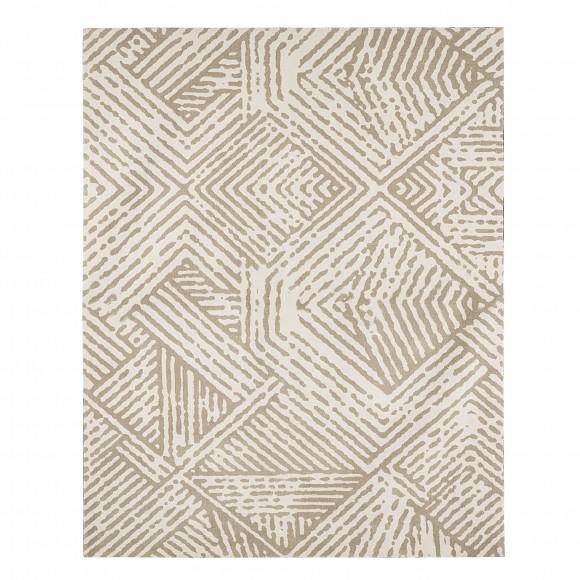 glitzhome Glitzhome 8" x 10" Geometric Ivory/ Tan Area Rugs