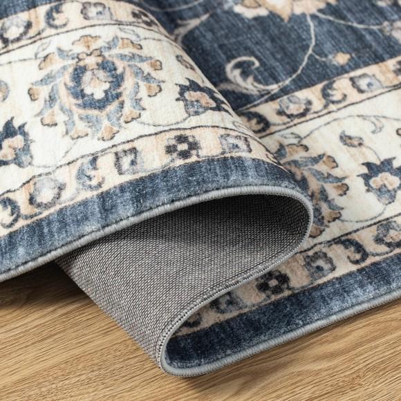 Glitzhome Glitzhome 8" X 10" Oriental Blue/ Ivory Area Rugs