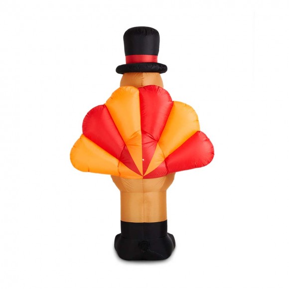 Glitzhome Glitzhome 8ft Lighted Inflatable Turkey Décor