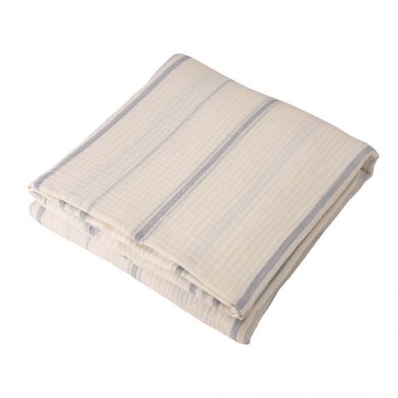 glitzhome Glitzhome 90"L X 90"W Full Queen Cotton Stripe Quilt