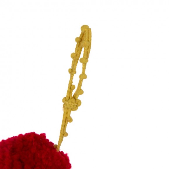 Glitzhome Glitzhome 96"L Multi Color Pompom Garland