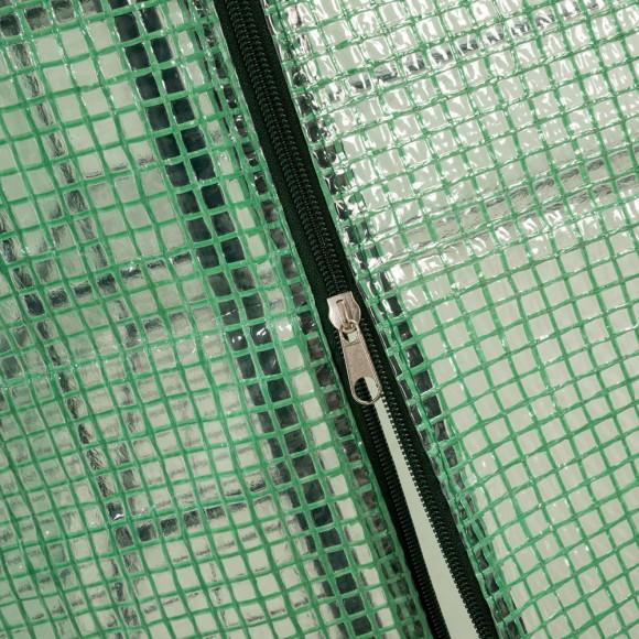 Glitzhome Glitzhome 98.5"W 12 Shelves Walk-In Zipper PE Greenhouse