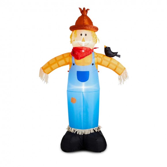 glitzhome Glitzhome 9FT Lighted Inflatable Scarecrow Décor