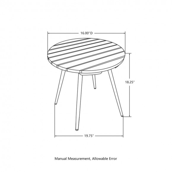 Glitzhome Glitzhome Bamboo Rocking Chair And Accent Table