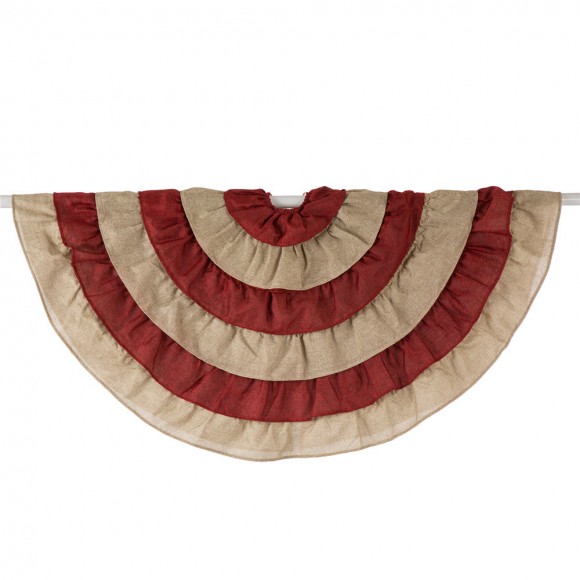 Glitzhome Glitzhome Christmas Faux Burlap Tree Skirt
